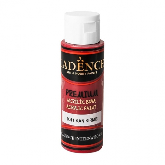 Akrylová barva Cadence Premium 70 ml - blood red červená temná