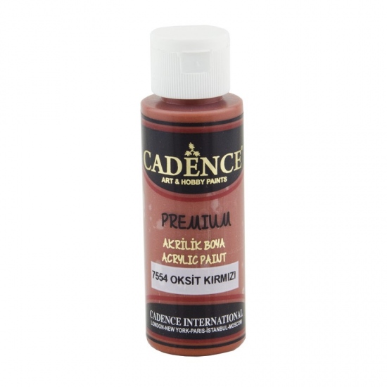 Akrylová barva Cadence Premium 70 ml - oxcide red červenohnědá