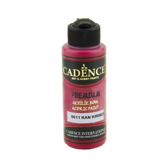 Akrylová barva Cadence Premium 120 ml - blood red červená temná