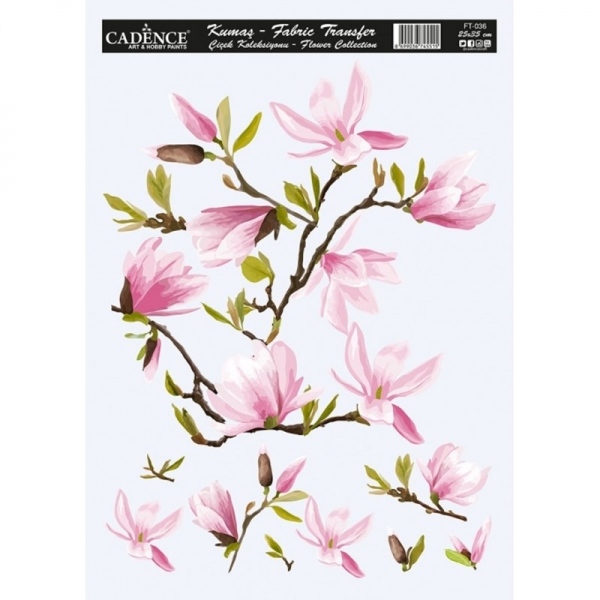 Nažehlovací nálepka 25x35 - magnolie