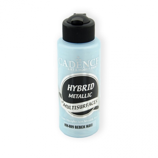 Metalická barva na všechny povrchy Cadence Hybrid Metallic 70 ml - baby blue modrá baby