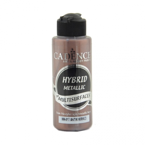 Metalická barva na všechny povrchy Cadence Hybrid Metallic 70 ml - red antická červená