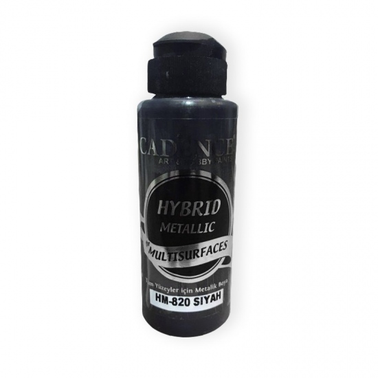 Metalická barva na všechny povrchy Cadence Hybrid Metallic 70 ml - black černá