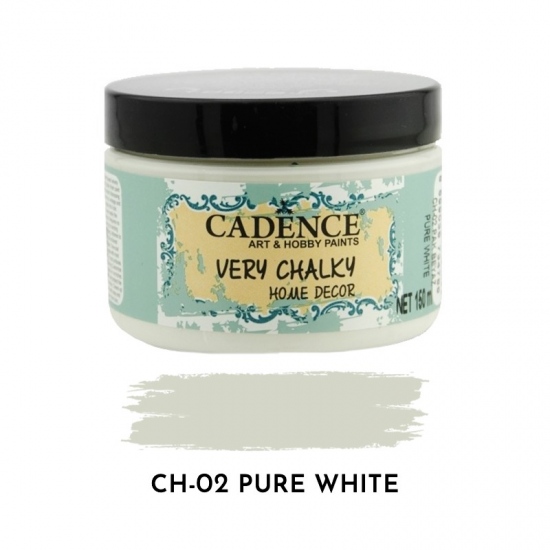 Křídová barva Cadence Very Chalky 150 ml - pure white čistá bílá