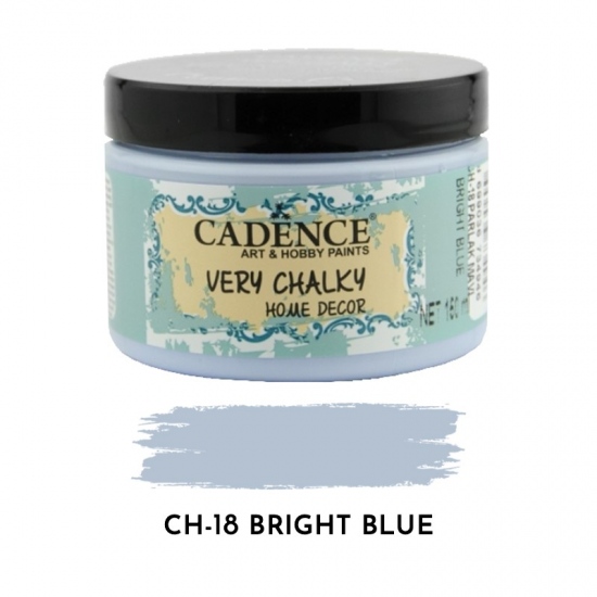 Křídová barva Cadence Very Chalky 150 ml - bright blue jasně modrá