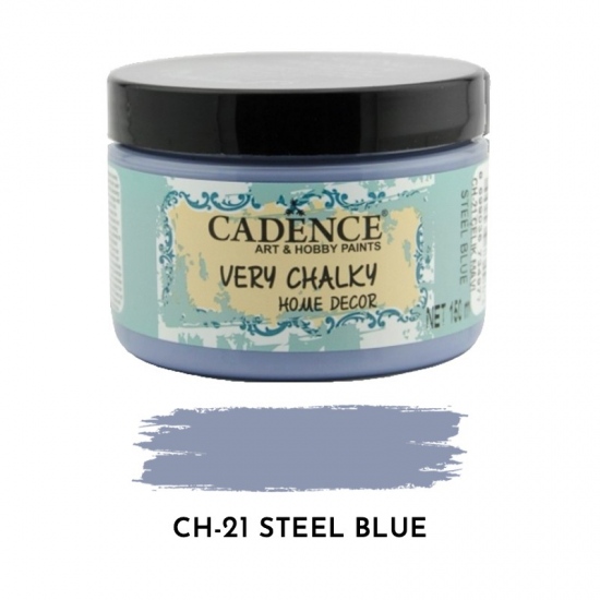 Křídová barva Cadence Very Chalky 150 ml - steel blue ocelově modrá