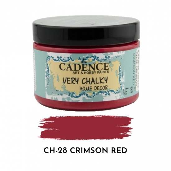 Křídová barva Cadence Very Chalky 150 ml - crimson red karmínová červená