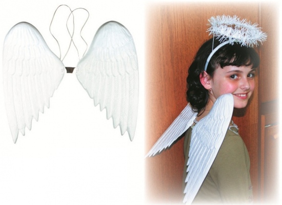Maska - Andělská křídla plastová 36cm
