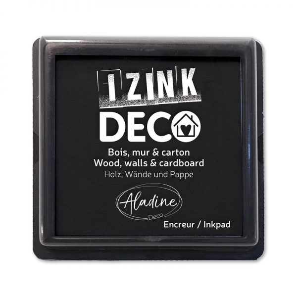 Razítkovací polštářek Aladine Deco - noir černá