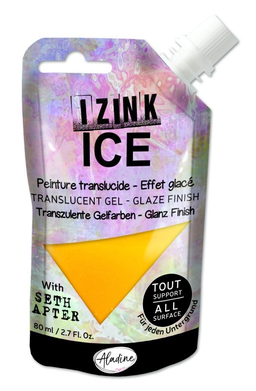 Poloprůhledná barva Izink Ice 80 ml - melted butter žlutá