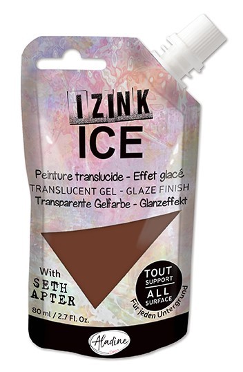 Poloprůhledná barva Izink Ice 80 ml - marron thé světle hnědá