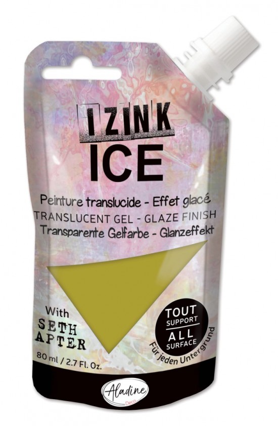 Poloprůhledná barva Izink Ice 80 ml - vert verveine sv. zelená