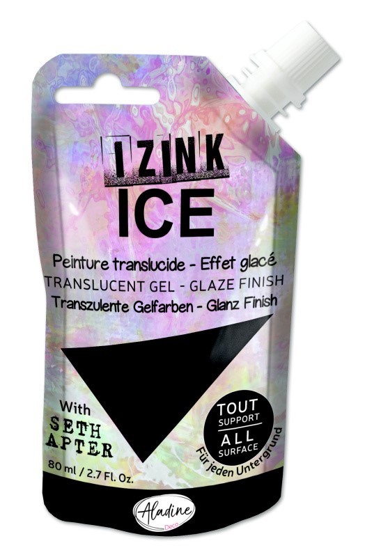 Poloprůhledná barva Izink Ice 80 ml - noir černá