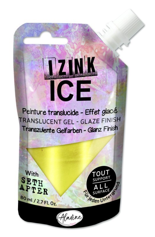 Poloprůhledná barva Izink ice 80 ml - cold gold zlatá