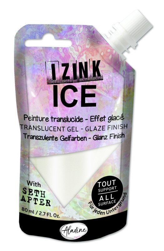 Poloprůhledná barva Izink Ice 80 ml - nacré perleťová