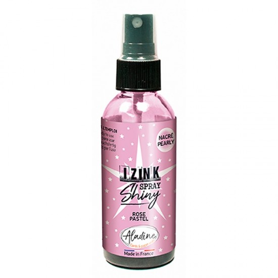 Perleťový inkoust ve spreji Aladine Izink Spray Shiny 80 ml - pastel pink pastelová růžová