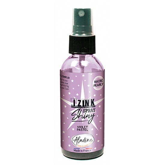 Perleťový inkoust ve spreji Aladine Izink Spray Shiny 80 ml - pastel purple pastelová fialová