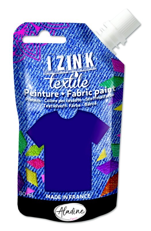 Textilní barva Aladine Izink Textile 80 ml - violet fialová