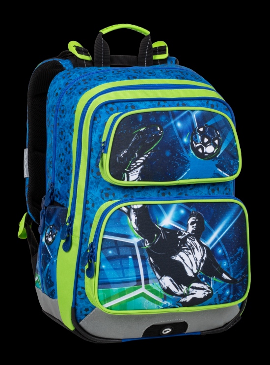 Školní batoh Bagmaster gen 20 b blue/green/black pro 1.-3. třídu