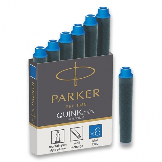 Inkoustové mini bombičky Parker modré Parker