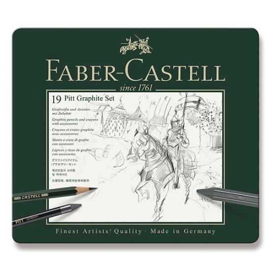 Grafitová tužka Faber-Castell Pitt Graphite sada 19 kusů
