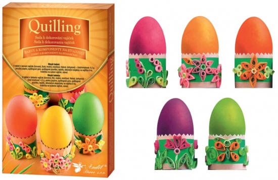 Sada k dekorování vajíček - quilling