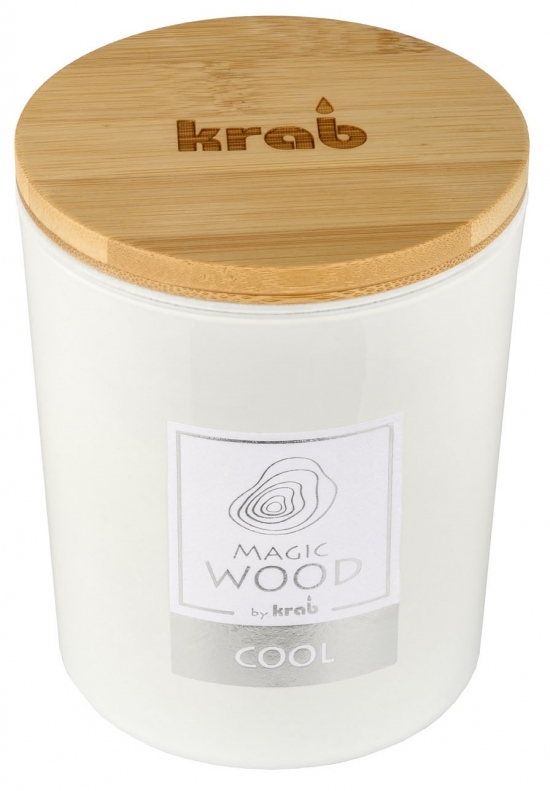 Svíčka Magic Wood s dřevěným knotem - Cool 300g 