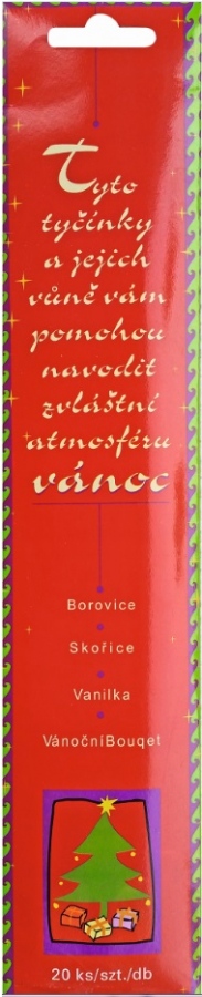 Vonné tyčinky - Veselé vánoce 20ks