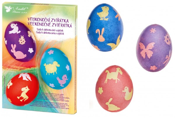 Sada k dekorování vajíček - velikonoční zvířátka
