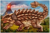 Samolepicí skládačka Ankylosaurus 14 x 25 cm