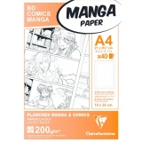 Blok Clairefontaine Manga BD Comic squares A4, 40 listů, 200g