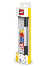 LEGO Gelové pero s minifigurkou - černé