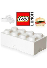 Svačinový box LEGO - bílý