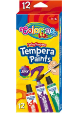 Temperové barvy tuba 12 barev, 12 ml