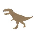 Dřevěný výřez k dekoraci Gomille, 17 x 12 cm – dinosaurus T-Rex