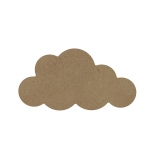 Dřevěný výřez k dekoraci Gomille, 15 cm – mrak