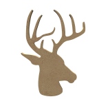 Dřevěný výřez k dekoraci Gomille, 15 cm – jelen