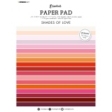 Blok barevných papírů Studio Light, A4 (36 listů) – odstíny červené a růžové
