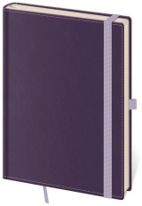 Linkovaný zápisník Double Violet M