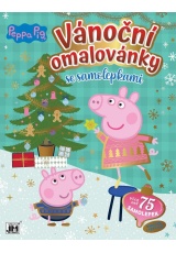 Peppa Pig - Vánoční omalovánky se samolepkami