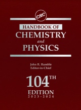 CRC Handbook of Chemistry and Physics