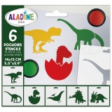Šablony Aladine, 6 ks - Dinosauři