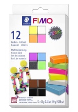 FIMO sada 12 barev x 25 g - Efekt Neon