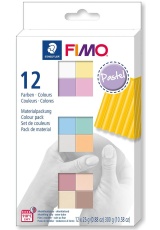 FIMO Soft sada 12 barev x 25 g - pastel