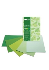 Blok s barevnými papíry A4 Deco 170 g - zelené odstíny