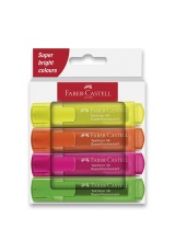 Zvýrazňovač Faber-Castell Textliner 46 Neon sada 4 ks