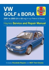 VW Golf a Bora 4-cyl Petrol a Diesel (01 - 03) Haynes Repair Manual