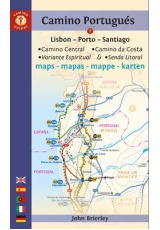 Camino Portugues Maps, Lisbon - Porto - Santiago / Camino Central, Camino de la Costa, Variente Espiritual a Senda Litoral