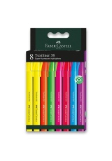 Zvýrazňovač Faber-Castell Textliner 38 sada 8 ks