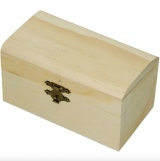 Dřevěná truhlička k dozdobení, 13,8x8x7,5 cm